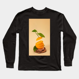 sliced navel orange Long Sleeve T-Shirt